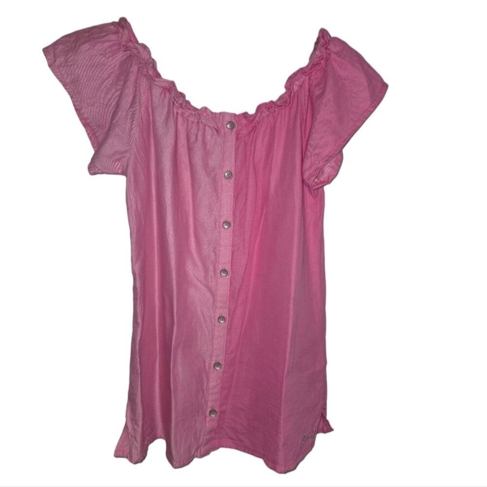 Levi's Colorblock Cotton Blend Pink Blouse